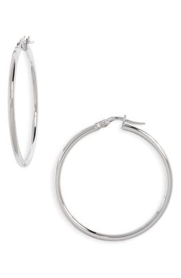 Roberto Coin Hoop Earrings in White