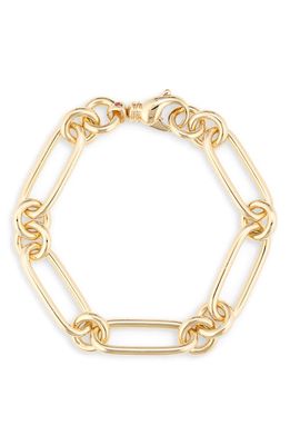 Roberto Coin Oro Classic Paper Clip Chain Bracelet in Yellow Gold