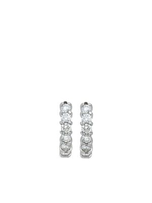 Roberto Coin Pre-Owned 18kt white gold diamond hoop earrings - Silver