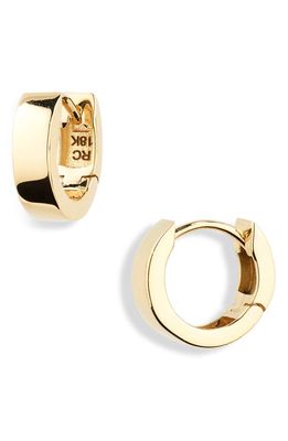 Roberto Coin Small Huggie Hoop Earrings in 18K Yellow Gold 