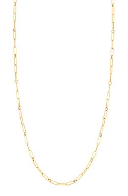 Roberto Coin Thin Paperclip Chain Necklace in Yg