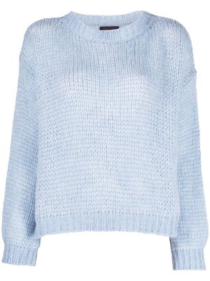 Roberto Collina alpaca-blend knitted jumper - Blue