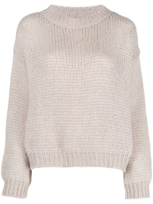 Roberto Collina alpaca-blend knitted jumper - Grey