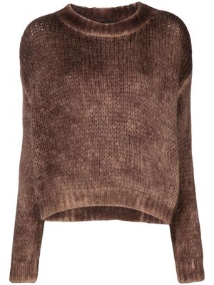 Roberto Collina alpaca wool-blend tricot jumper - Brown