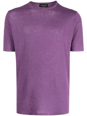 Roberto Collina basic short-sleeved T-shirt - Purple