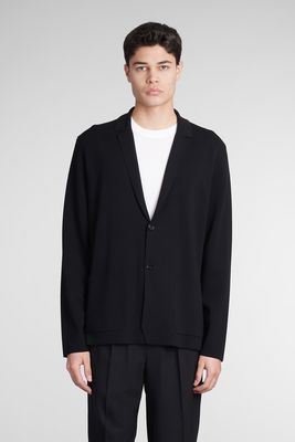 Roberto Collina Blazer In Black Cotton