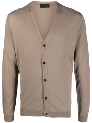 Roberto Collina button-up cotton cardigan - Neutrals