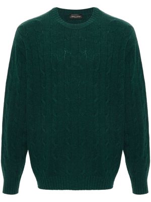 Roberto Collina cable-knit merino wool-blend jumper - Green