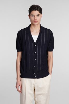 Roberto Collina Cardigan In Blue Cotton