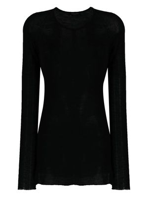 Roberto Collina cashmere-silk knitted jumper - Black