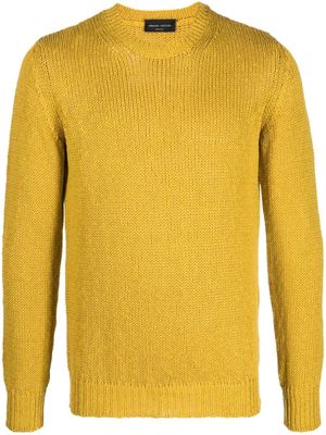 Roberto Collina cotton-blend knitted jumper - Yellow