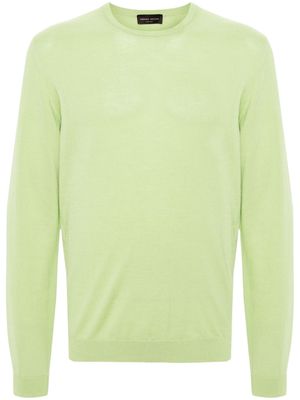 Roberto Collina cotton fine-knit jumper - Green