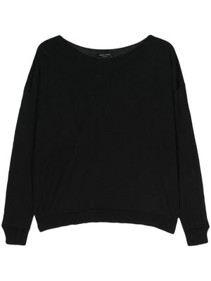 Roberto Collina drop-shoulder wool jumper - Black