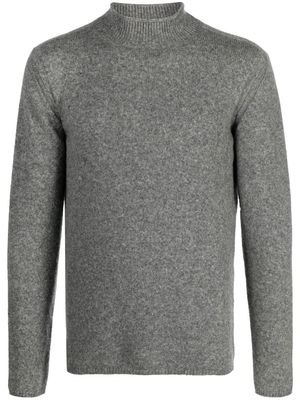 Roberto Collina fine-knit roll-neck jumper - Grey