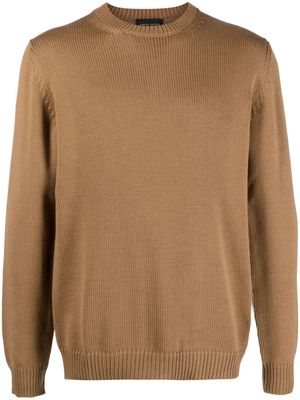 Roberto Collina fine-knit wool jumper - Brown