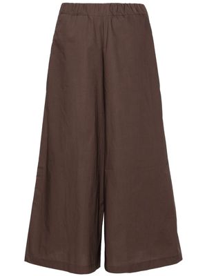 Roberto Collina high-waist palazzo trousers - Brown