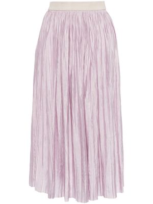 Roberto Collina high-waist pleated skirt - Purple