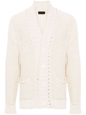 Roberto Collina knitted cotton cardigan - Neutrals