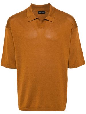 Roberto Collina knitted polo shirt - Brown