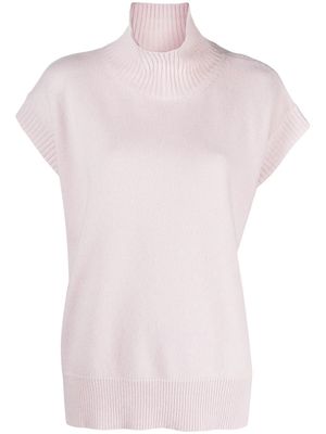 Roberto Collina knitted roll-neck top - Purple