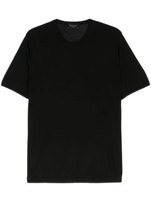 Roberto Collina knitted silk T-shirt - Black