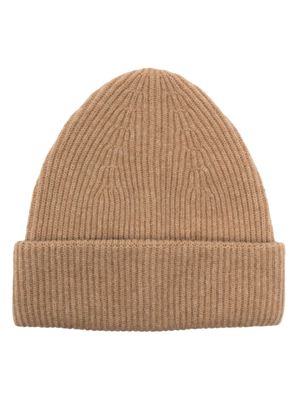 Roberto Collina knitted turn-up beanie - Brown