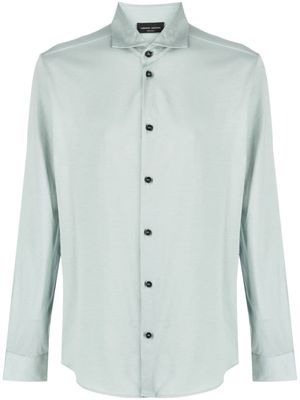 Roberto Collina long-sleeve cotton shirt - Green