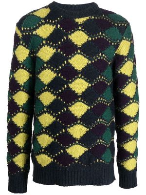 ROBERTO COLLINA long-sleeve knitted jumper - Blue