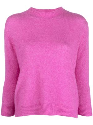 Roberto Collina long-sleeve knitted jumper - Purple