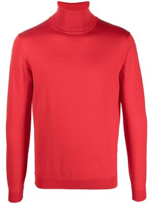 Roberto Collina merino wool roil-neck jumper - Red