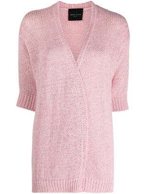 Roberto Collina open-front knit cardigan - Pink