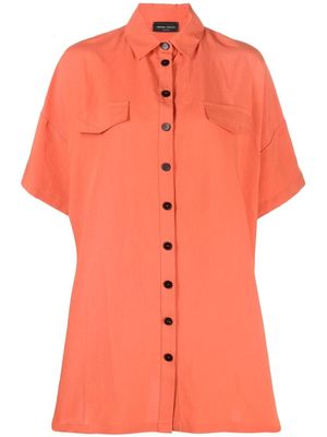 Roberto Collina oversized button-down shirt - Orange