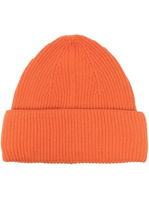 Roberto Collina rib-knit beanie hat - Orange