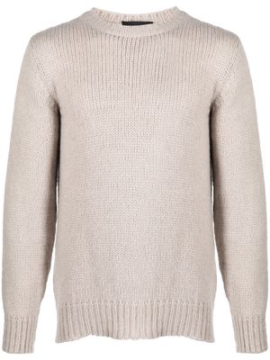 Roberto Collina rib-trim alpaca-blend jumper - Neutrals