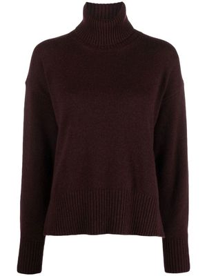Roberto Collina ribbed roll-neck jumper - Red
