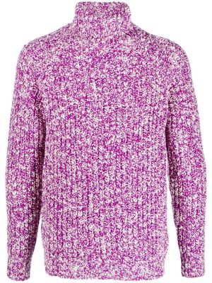 Roberto Collina roll-neck pullover jumper - Purple
