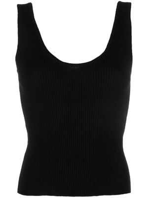 Roberto Collina scoop-neck knit top - Black