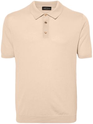 Roberto Collina short-sleeve cotton polo shirt - Neutrals