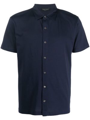 Roberto Collina short-sleeve cotton shirt - Blue