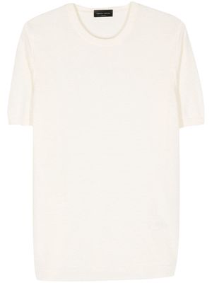 Roberto Collina short-sleeve knitted T-shirt - White