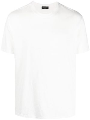 Roberto Collina short-sleeve linen T-shirt - White