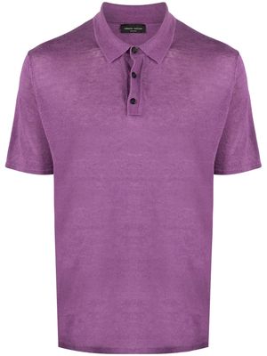 Roberto Collina short-sleeve polo shirt - Purple