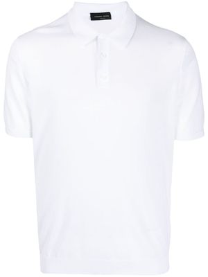Roberto Collina short-sleeved cotton polo shirt - White