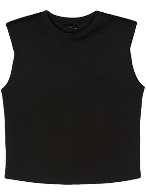 Roberto Collina shoulder-pads cotton T-shirt - Black