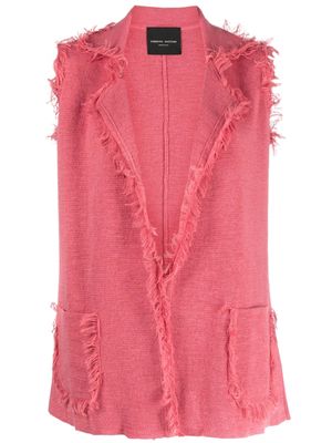 Roberto Collina sleeveless linen jacket - Pink