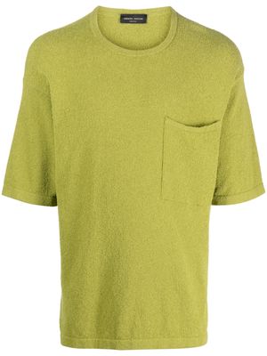 Roberto Collina slub short sleeve T-shirt - Green