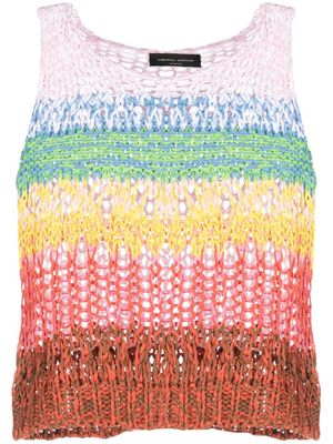 Roberto Collina striped knitted top - Pink