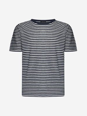 Roberto Collina Striped Linen T-shirt