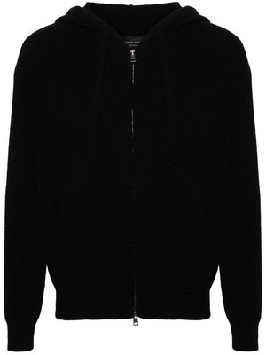 Roberto Collina terry-cloth zipped cardigan - Black