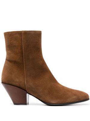 Roberto Festa 80mm ankle suede boots - Brown